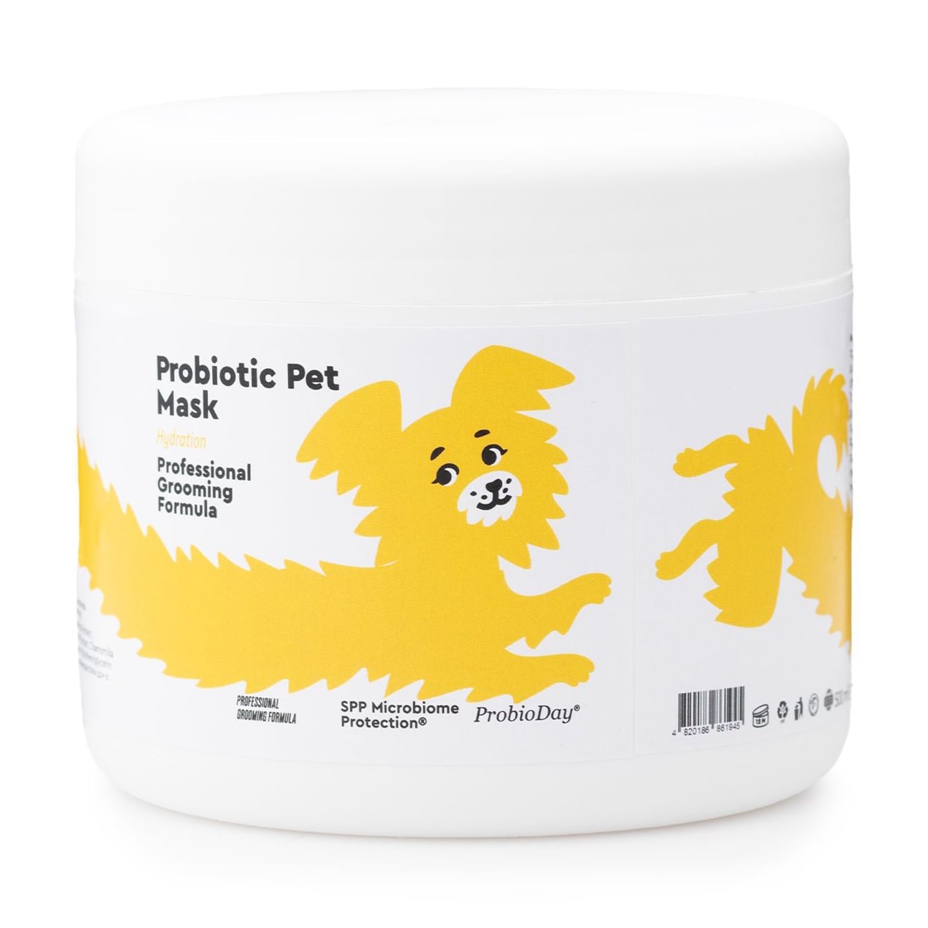 Професійна зволожувальна маска для шерсті собак та котів ProbioDay Probiotic Pet Mask з пробіотиками, 500 мл