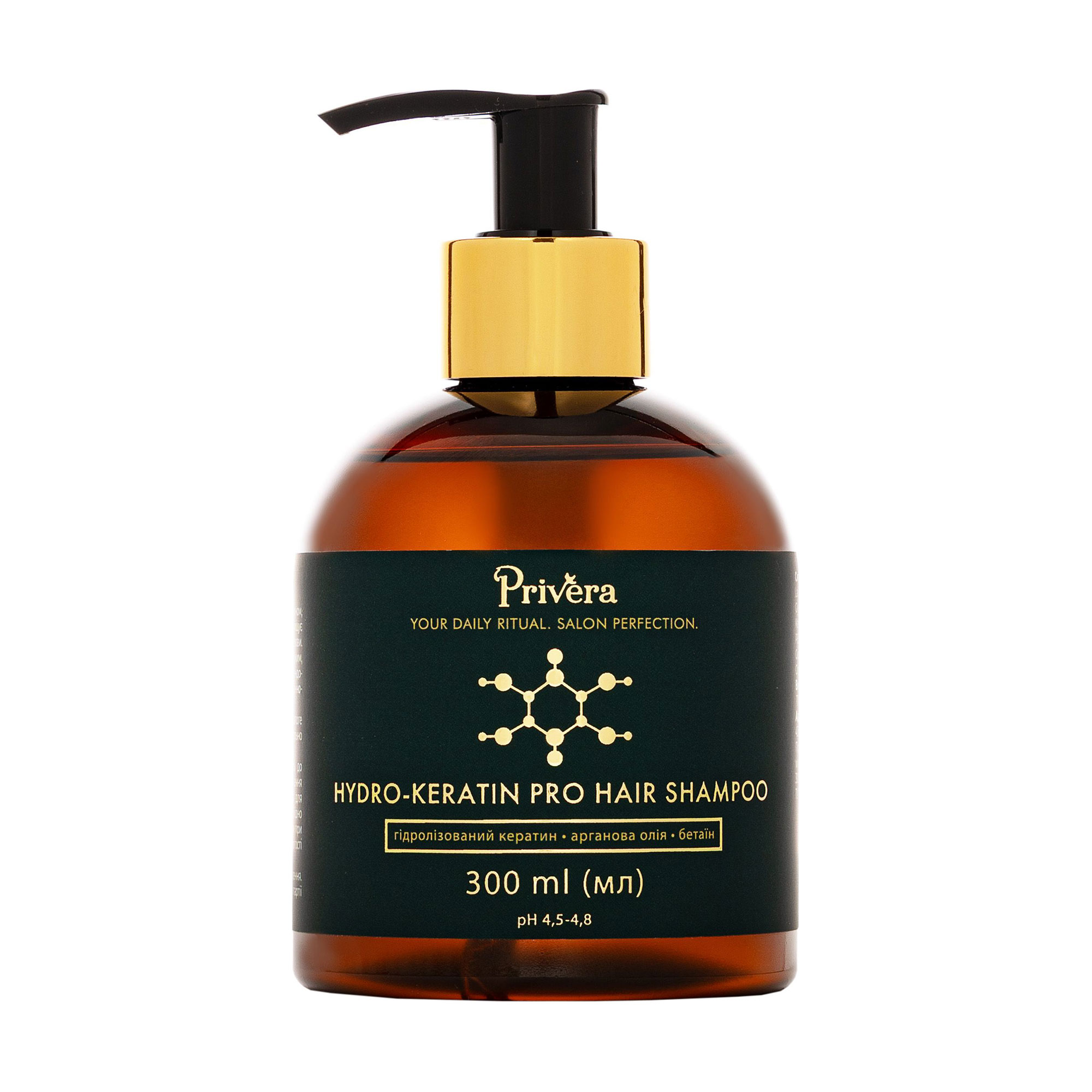 Професійний шампунь для волосся Privera Hydro-Keratin Pro Hair Shampoo, 300 мл