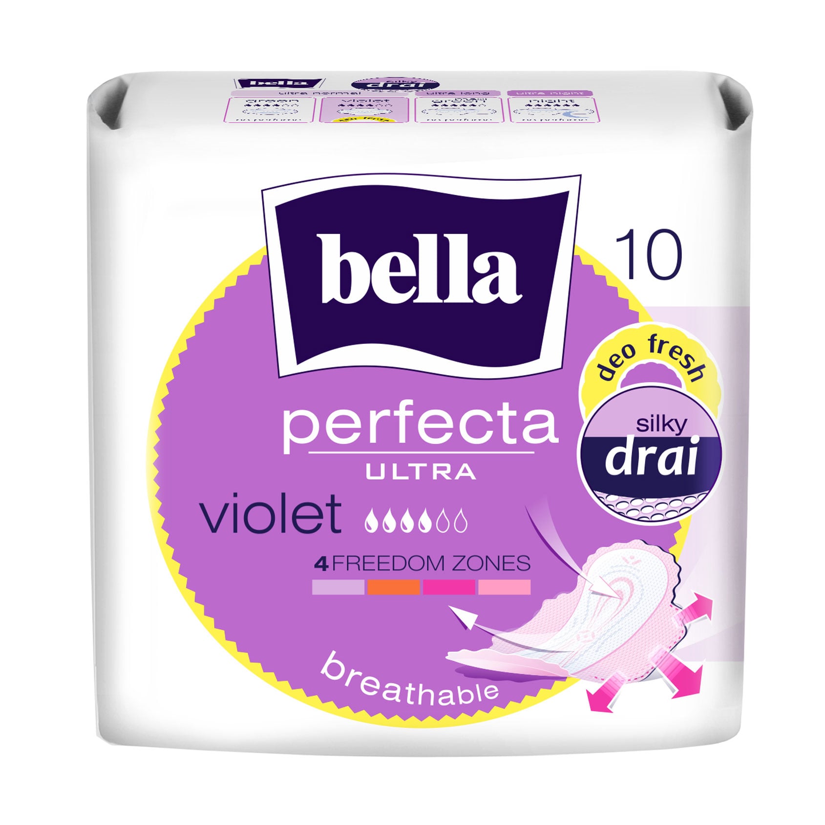 Прокладки для критичних днів Bella Perfecta Ultra Violet Deo Fresh, 10 шт