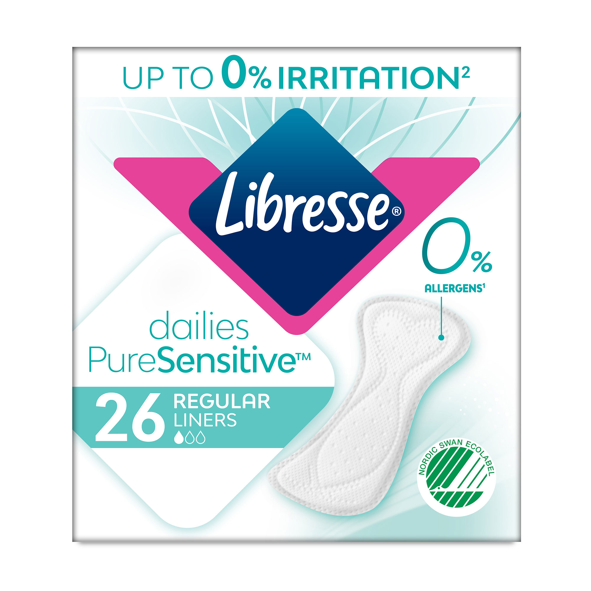 Прокладки щоденні Libresse Pure Sensitive, 26 шт