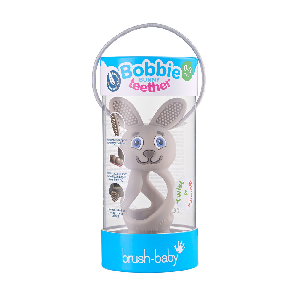 Прорізувач для зубів Brush-Baby Bobbie Bunny Teether, Cappuchinno, 1 шт