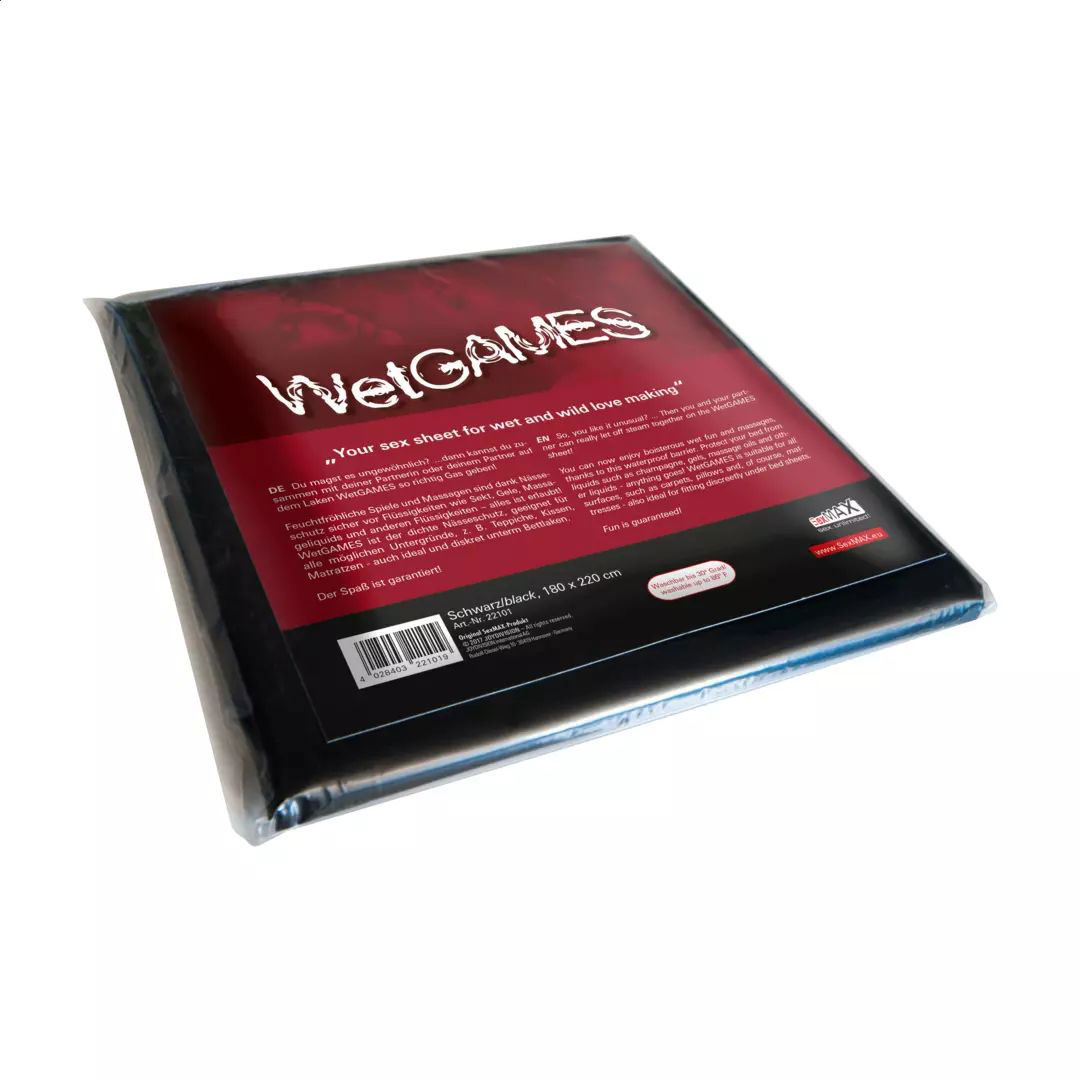 Простирадло для масажу JoyDivision Wet Games, 180*220 см, чорне