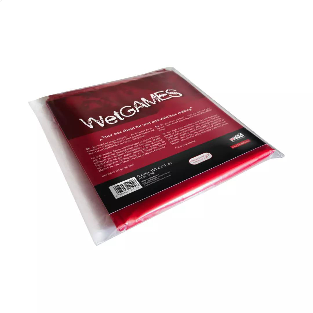 Простирадло для масажу JoyDivision Wet Games, 180*220 см, червоне