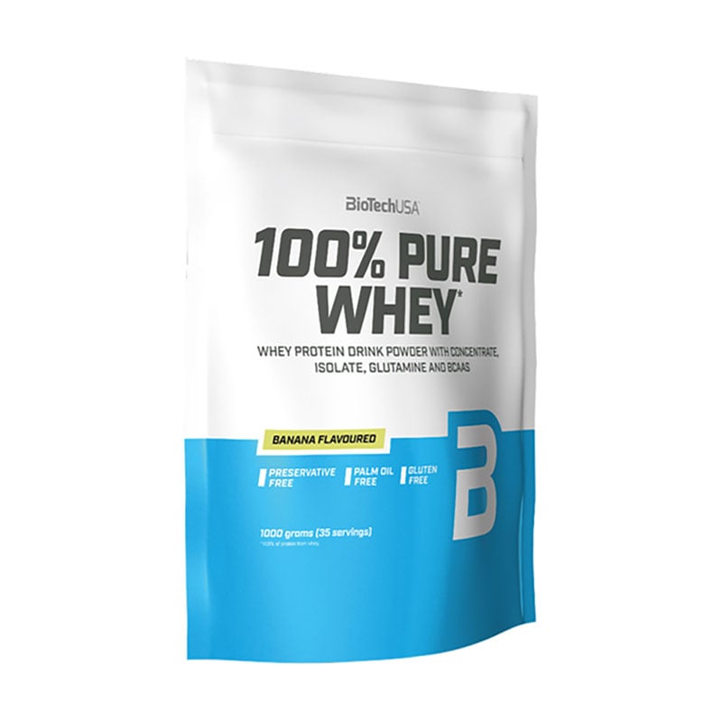 Протеїн BioTechUSA 100% Pure Whey Банан, в порошку, 1 кг