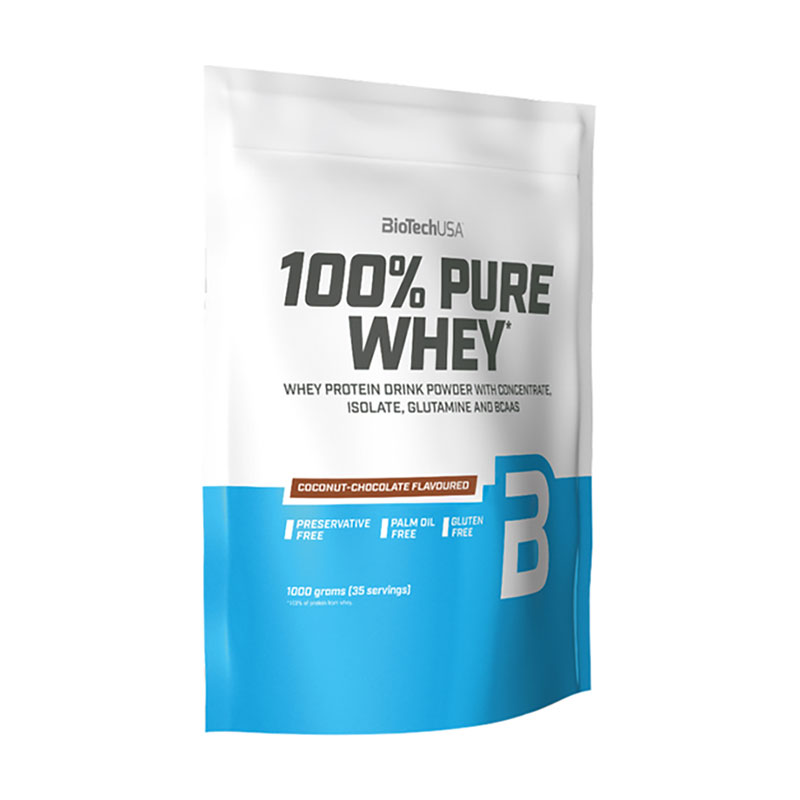 Протеїн BioTechUSA 100% Pure Whey Кокос та шоколад, в порошку, 1 кг