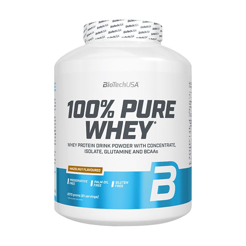 Протеїн BioTechUSA 100% Pure Whey Лісовий горіх, в порошку, 2.27 кг