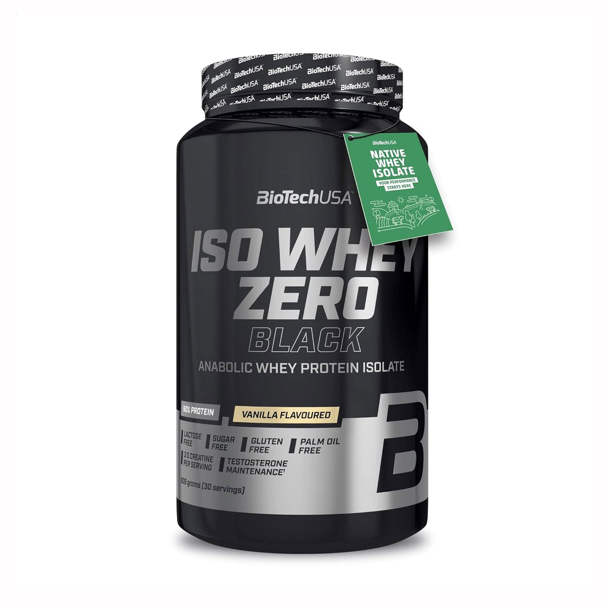 Протеїн BioTechUSA Iso Whey Zero Black Ваніль, в порошку, 908 г