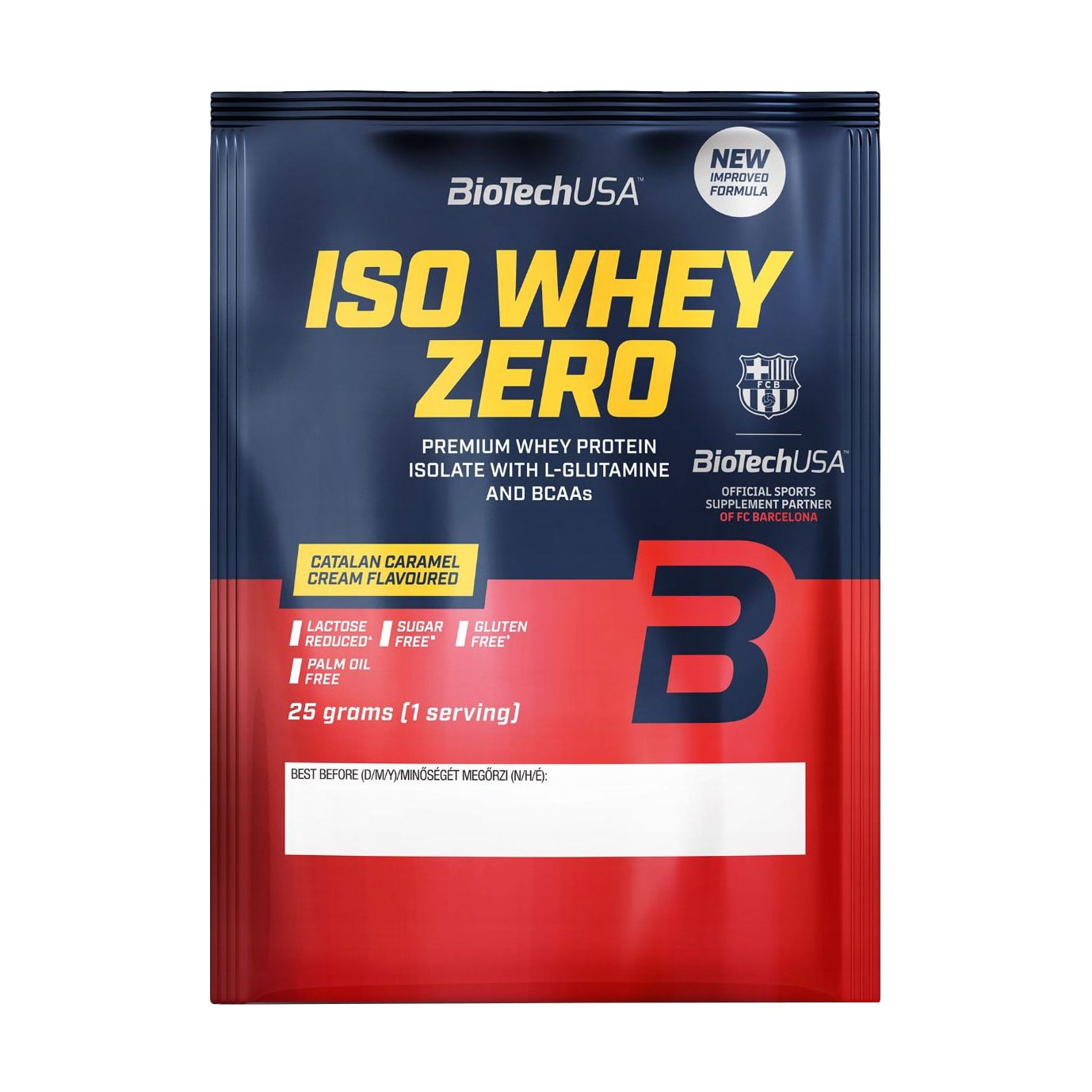 Протеїн BioTechUSA Iso Whey Zero Каталонський карамельний крем, в порошку, 25 г