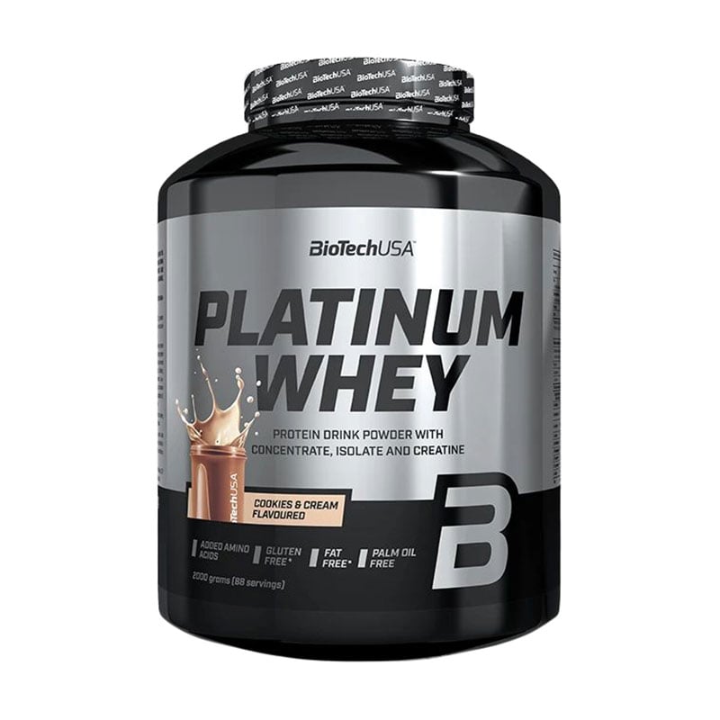 Протеїн BioTechUSA Platinum Whey Печиво з кремом, в порошку, 2 кг