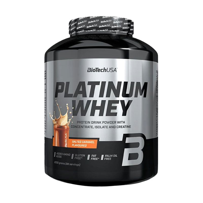 Протеїн BioTechUSA Platinum Whey Солона карамель, в порошку, 2 кг
