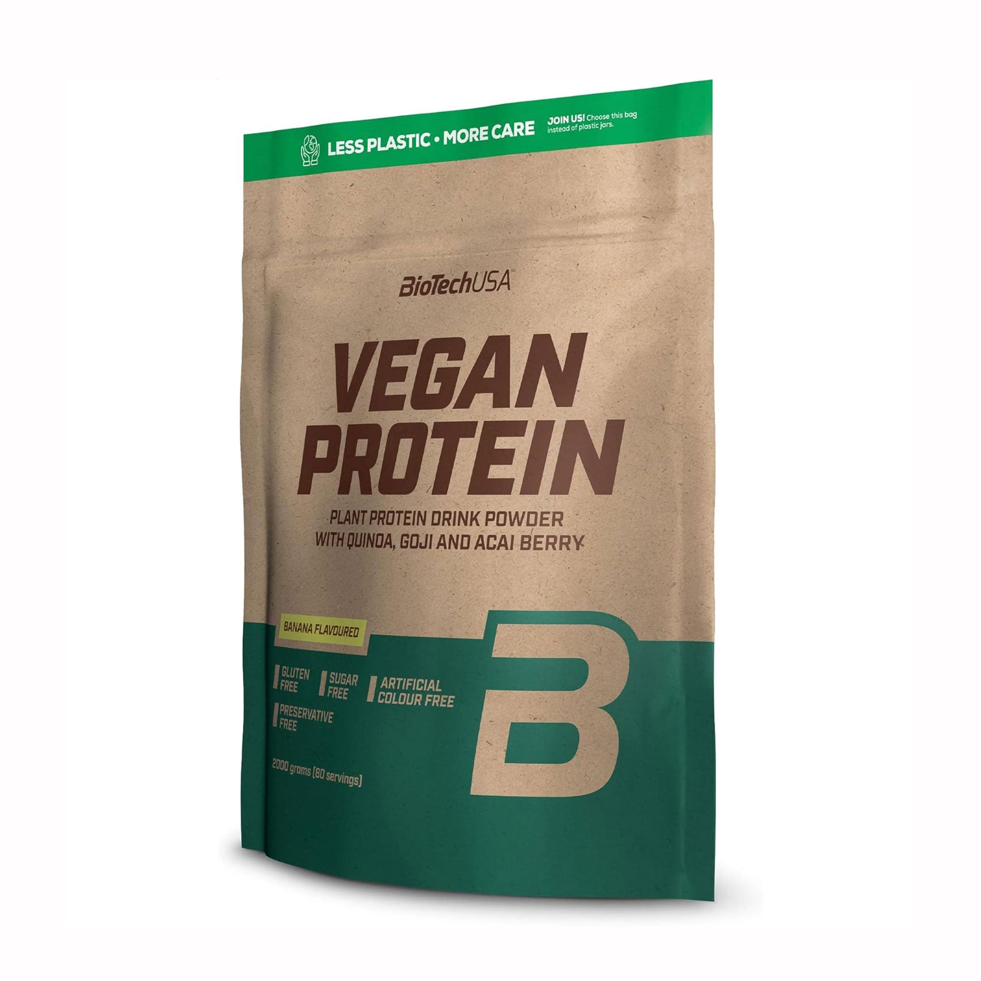 Протеїн BioTechUSA Vegan Protein Банан, в порошку, 2 кг