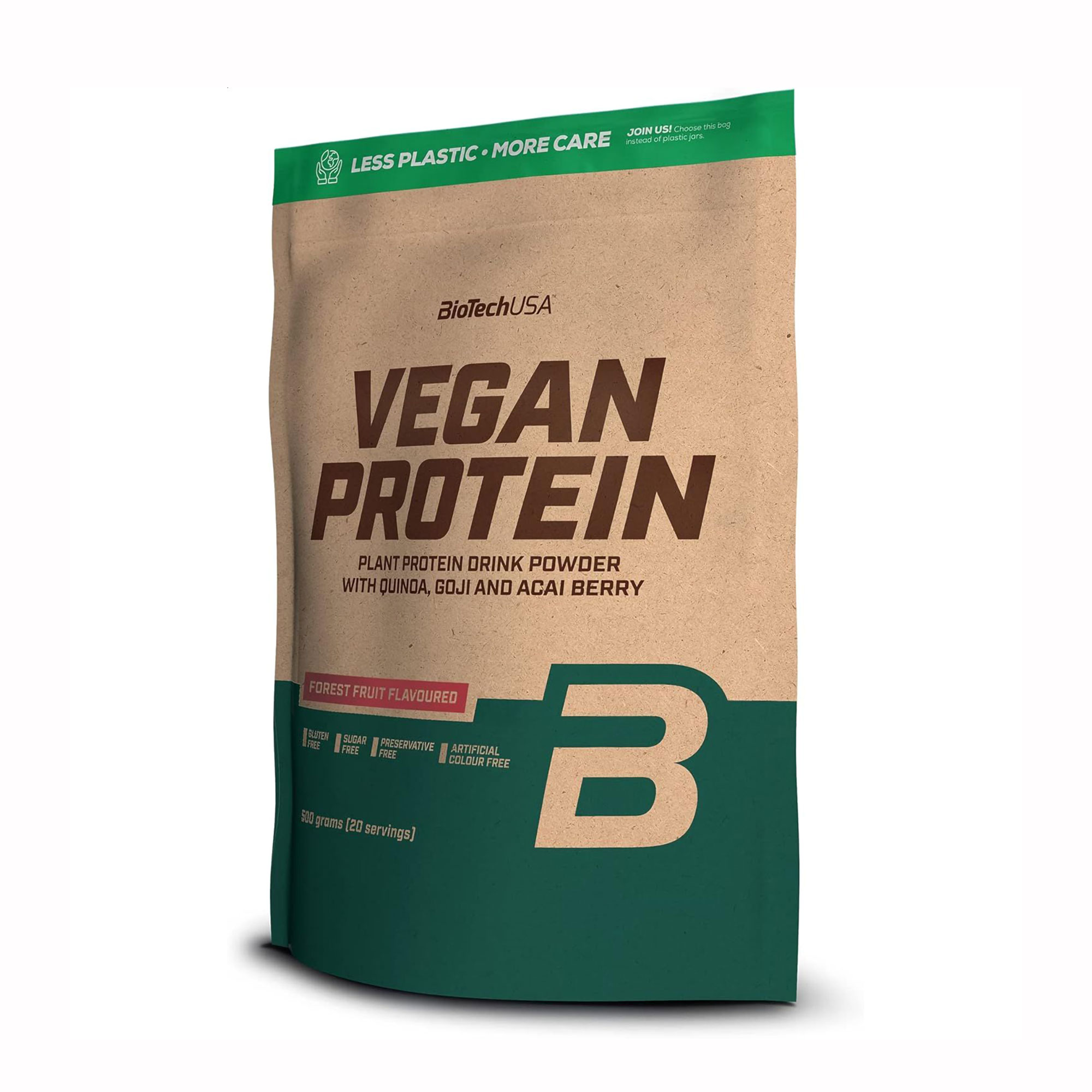 Протеїн BioTechUSA Vegan Protein Лісові фрукти, в порошку, 500 г