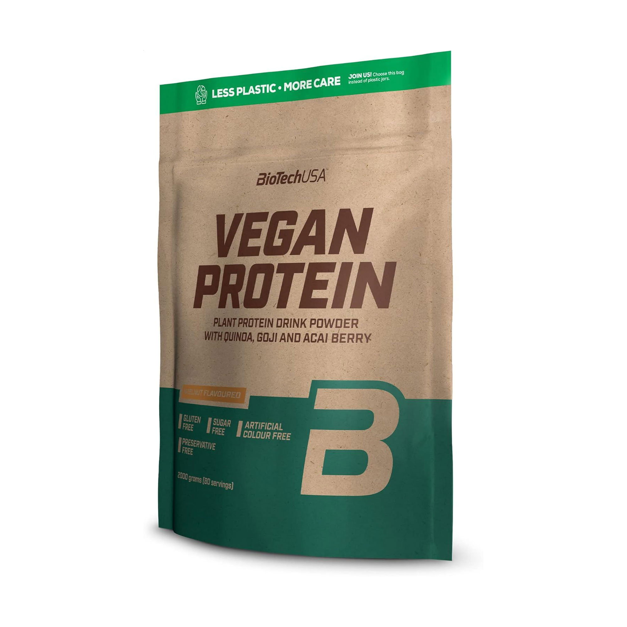 Протеїн BioTechUSA Vegan Protein Лісовий горіх, в порошку, 2 кг