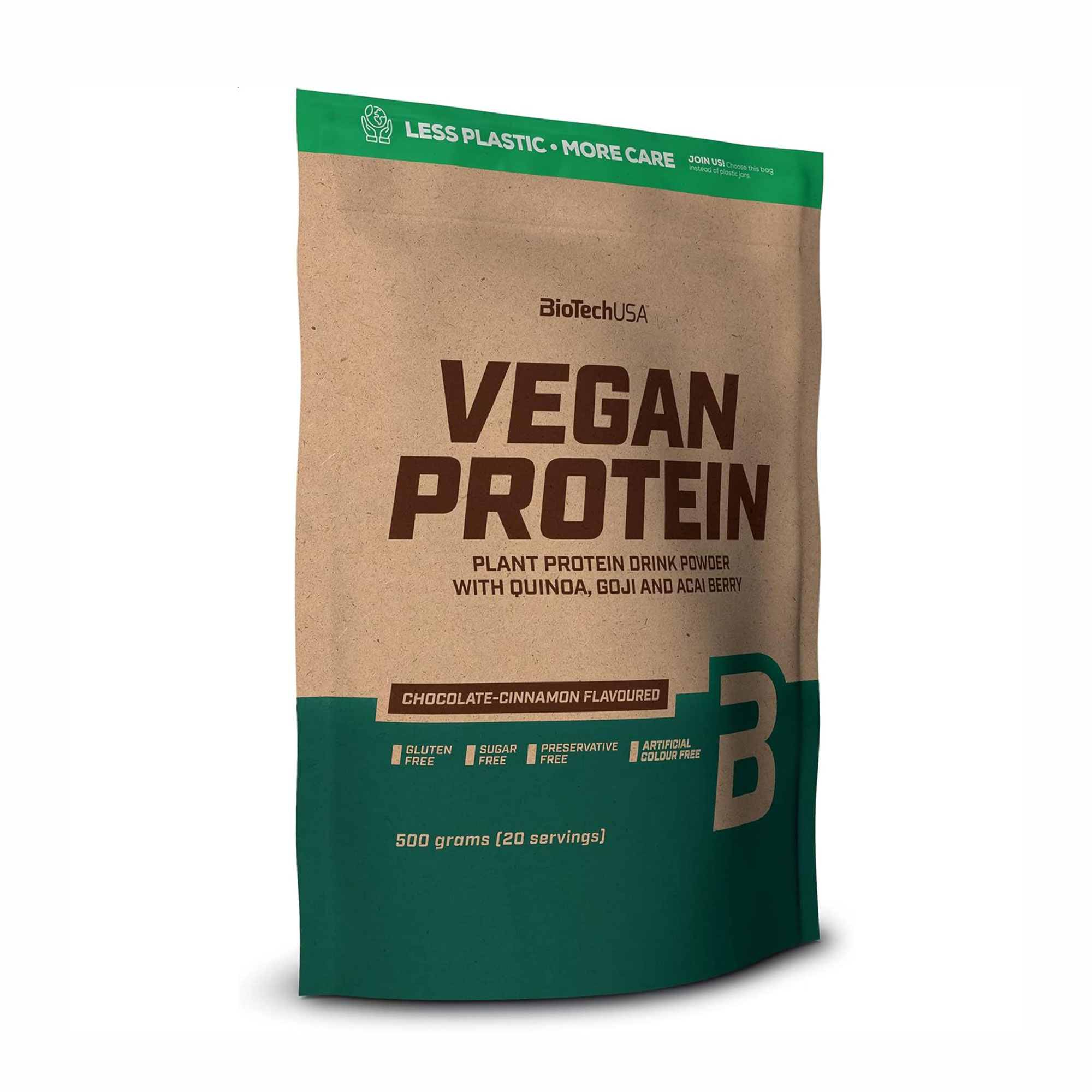 Протеїн BioTechUSA Vegan Protein Шоколад та кориця, в порошку, 500 г
