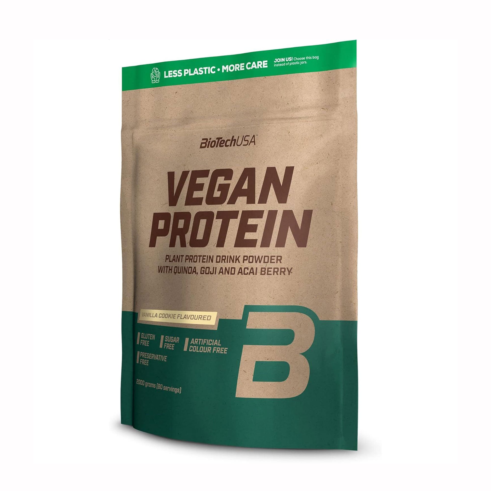 Протеїн BioTechUSA Vegan Protein Ванільне печиво, в порошку, 2 кг