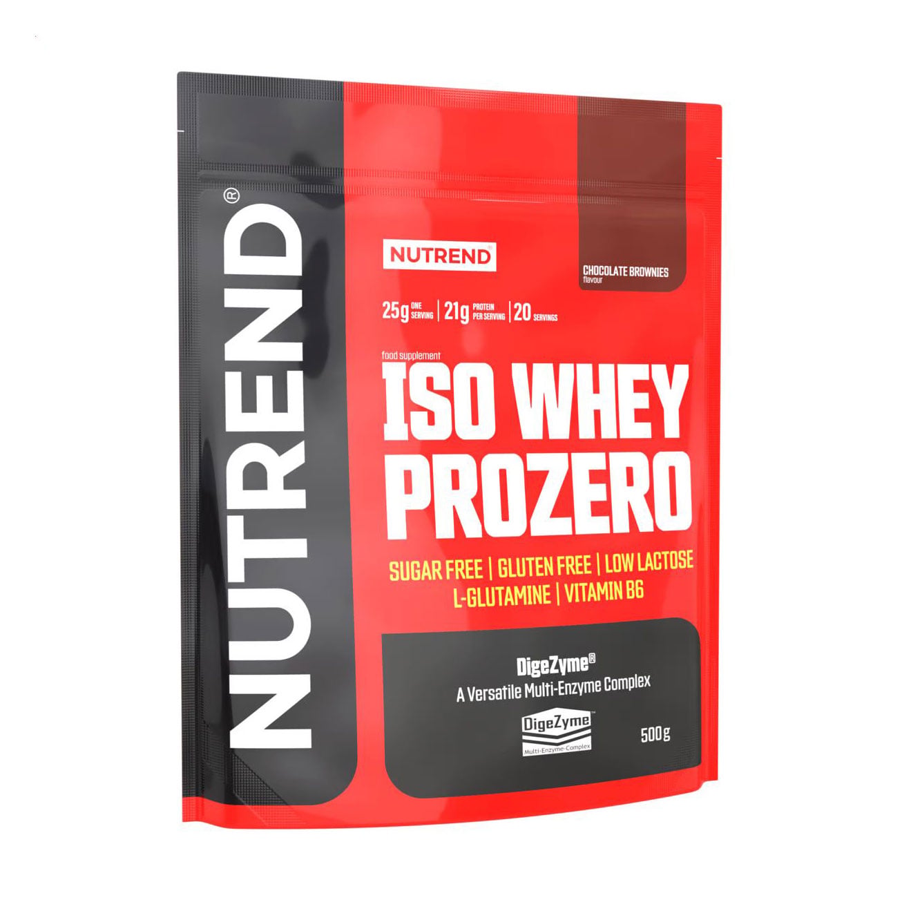 Протеїн Nutrend Iso Whey Prozero Chocolate Brownies в порошку, 500 г