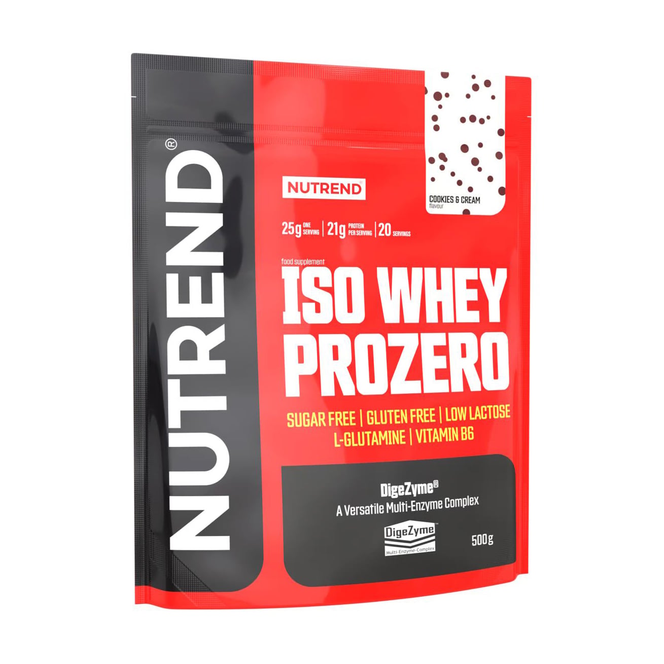 Протеїн Nutrend Iso Whey Prozero Cookies Cream, в порошку, 500 г