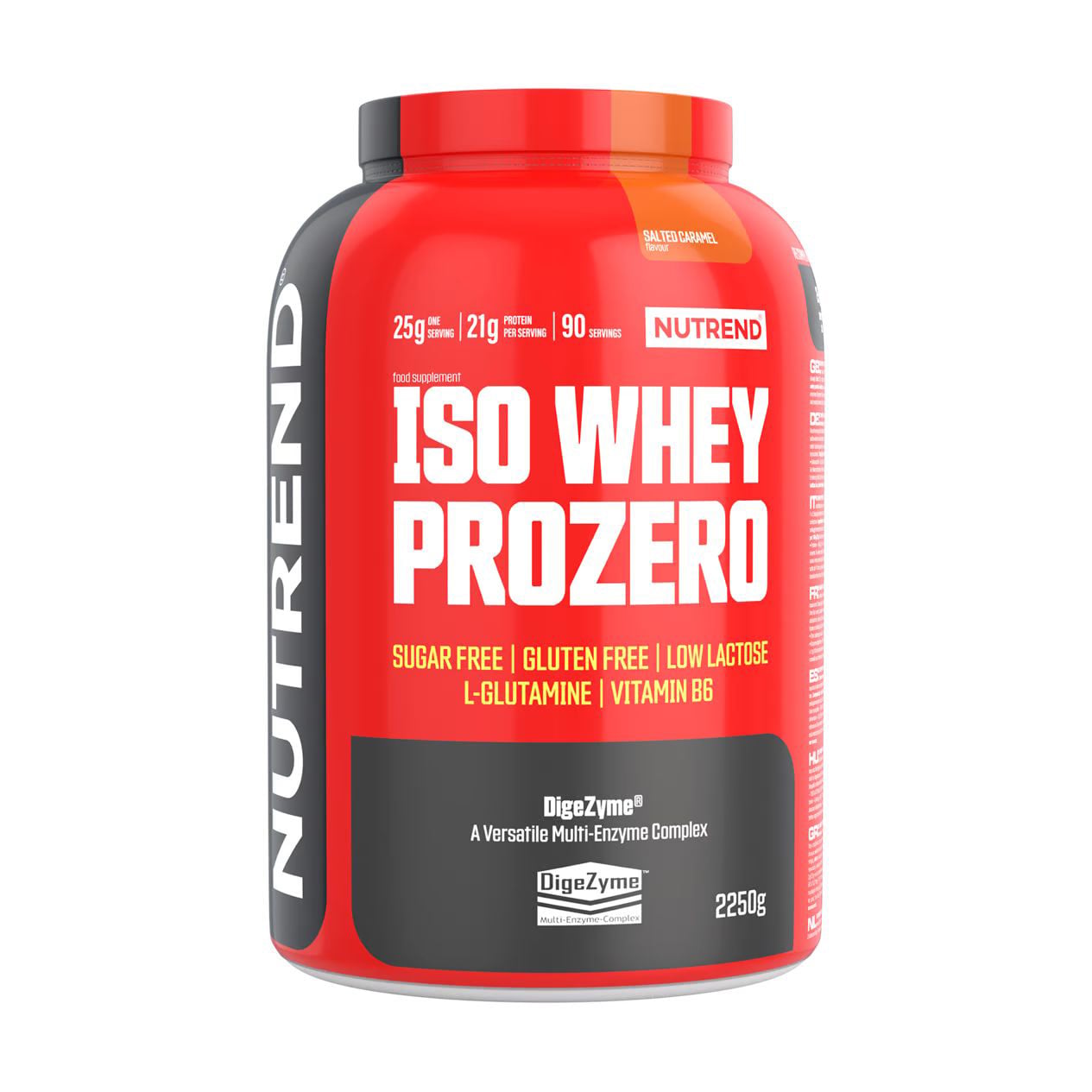 Протеїн Nutrend Iso Whey Prozero Salted Caramel, в порошку, 2.25 кг