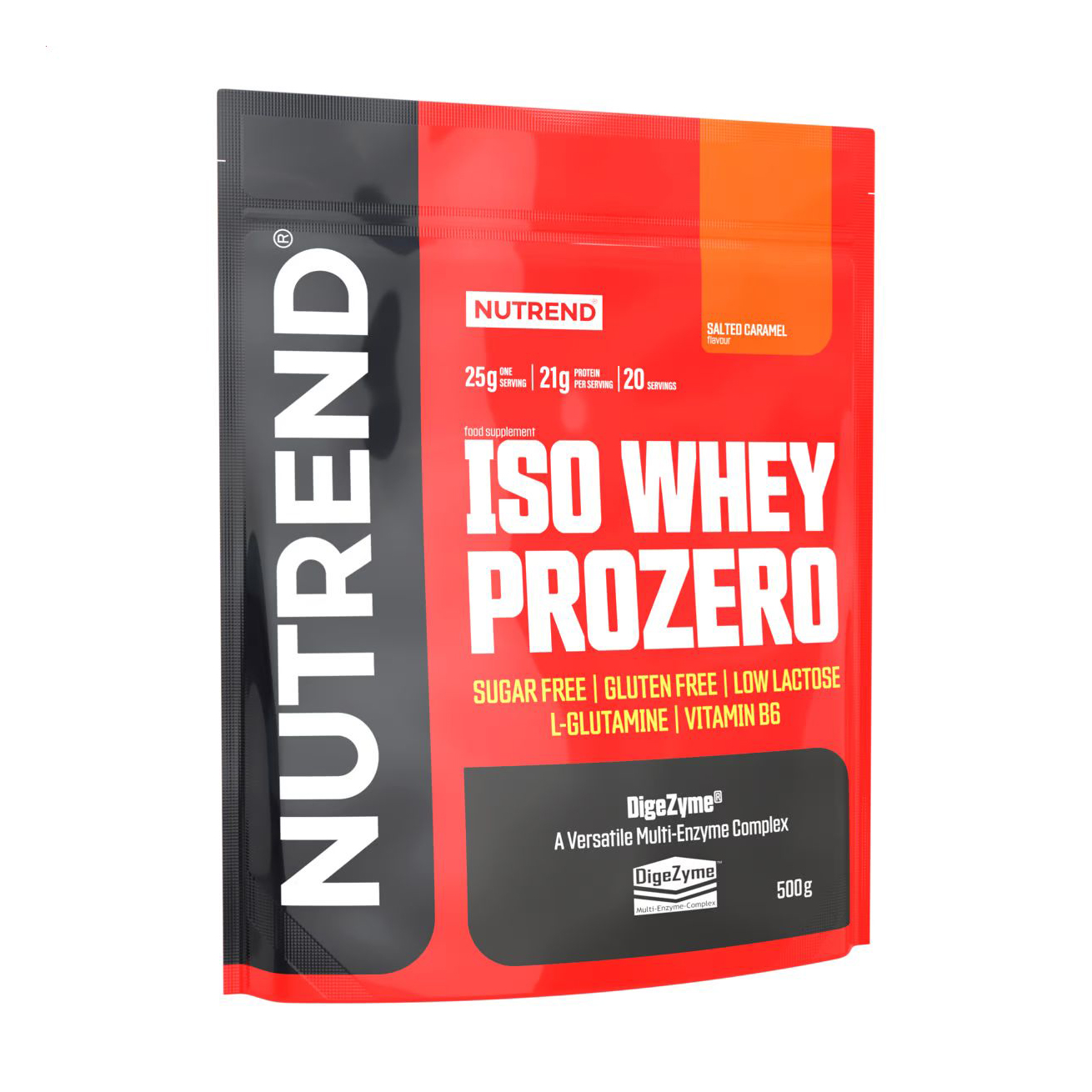 Протеїн Nutrend Iso Whey Prozero Salted Caramel, в порошку, 500 г