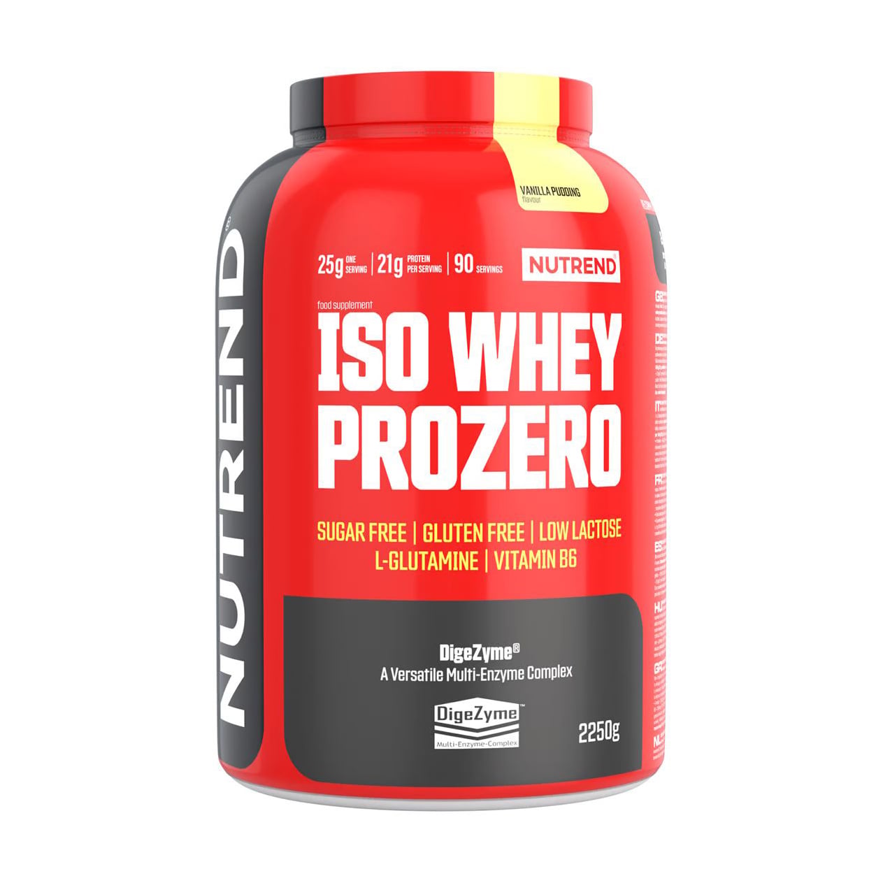 Протеїн Nutrend Iso Whey Prozero Vanilla Pudding, в порошку, 2.25 кг