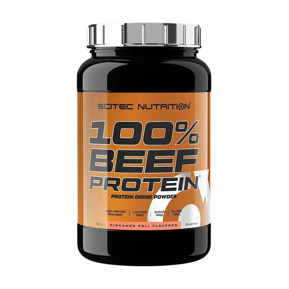 Протеїн Scitec Nutrition 100% Beef Protein Булочка з корицею, в порошку, 900 г