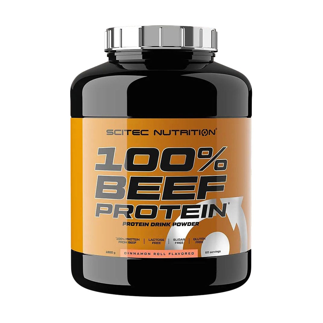 Протеїн Scitec Nutrition 100% Beef Protein Булочка з корицею, в порошку, 1.8 кг