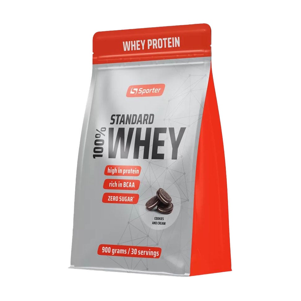 Протеїн Sporter 100% Standart Whey Печиво з кремом, в порошку, 900 г