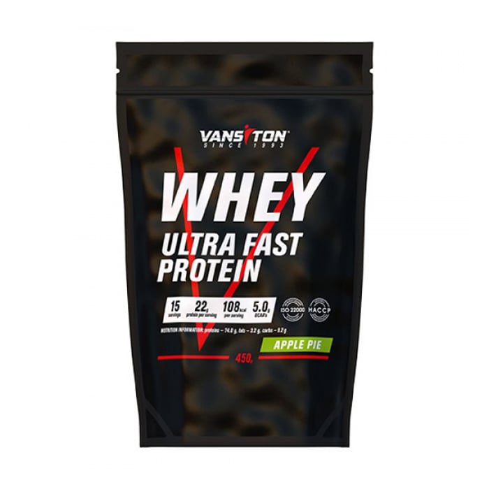 Протеїн Vansiton Whey Ultra Fast Protein Яблучний пиріг, в порошку, 450 г