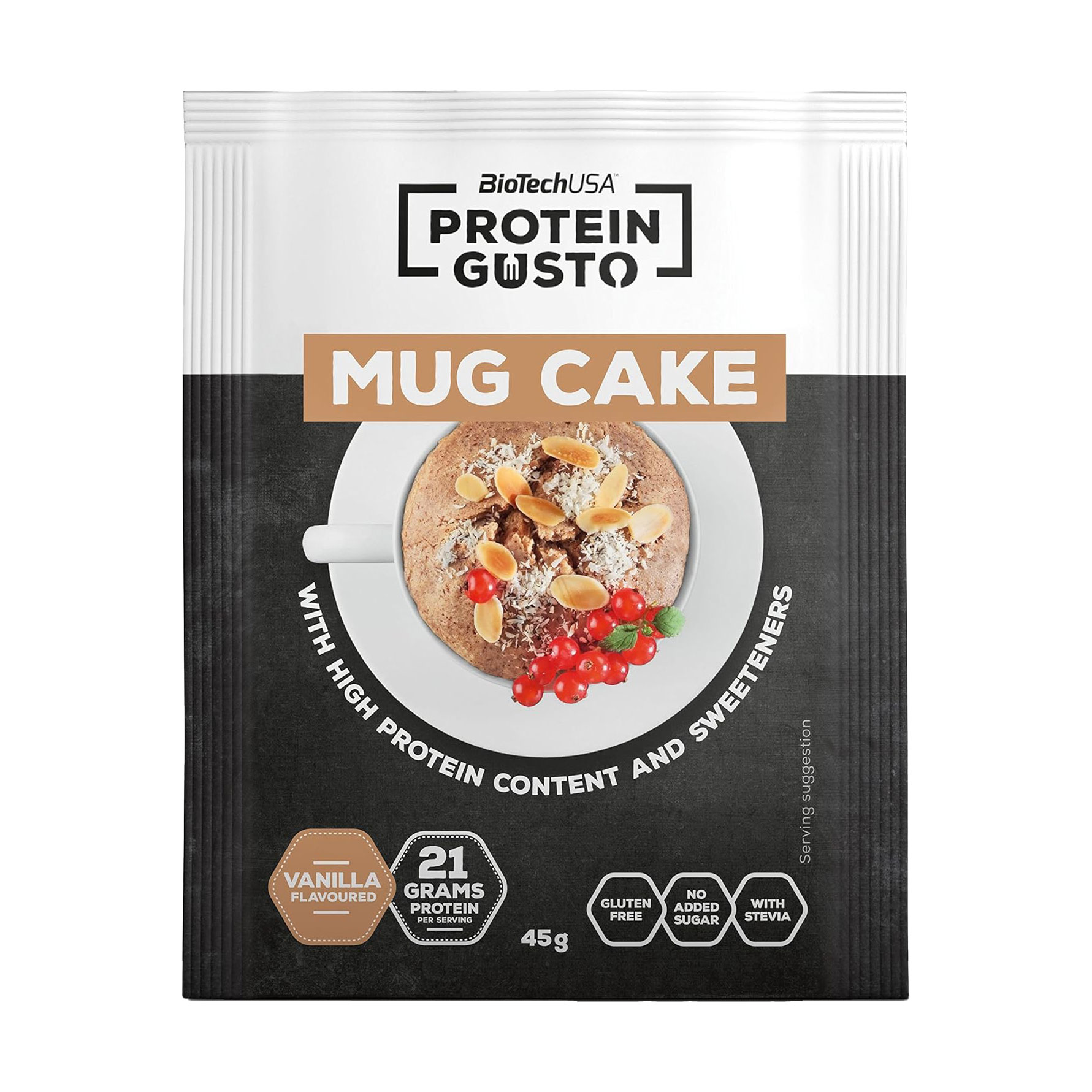 Протеїнова суміш для приготування кексу BioTechUSA Protein Gusto Mug Cake Ваніль, 45 г
