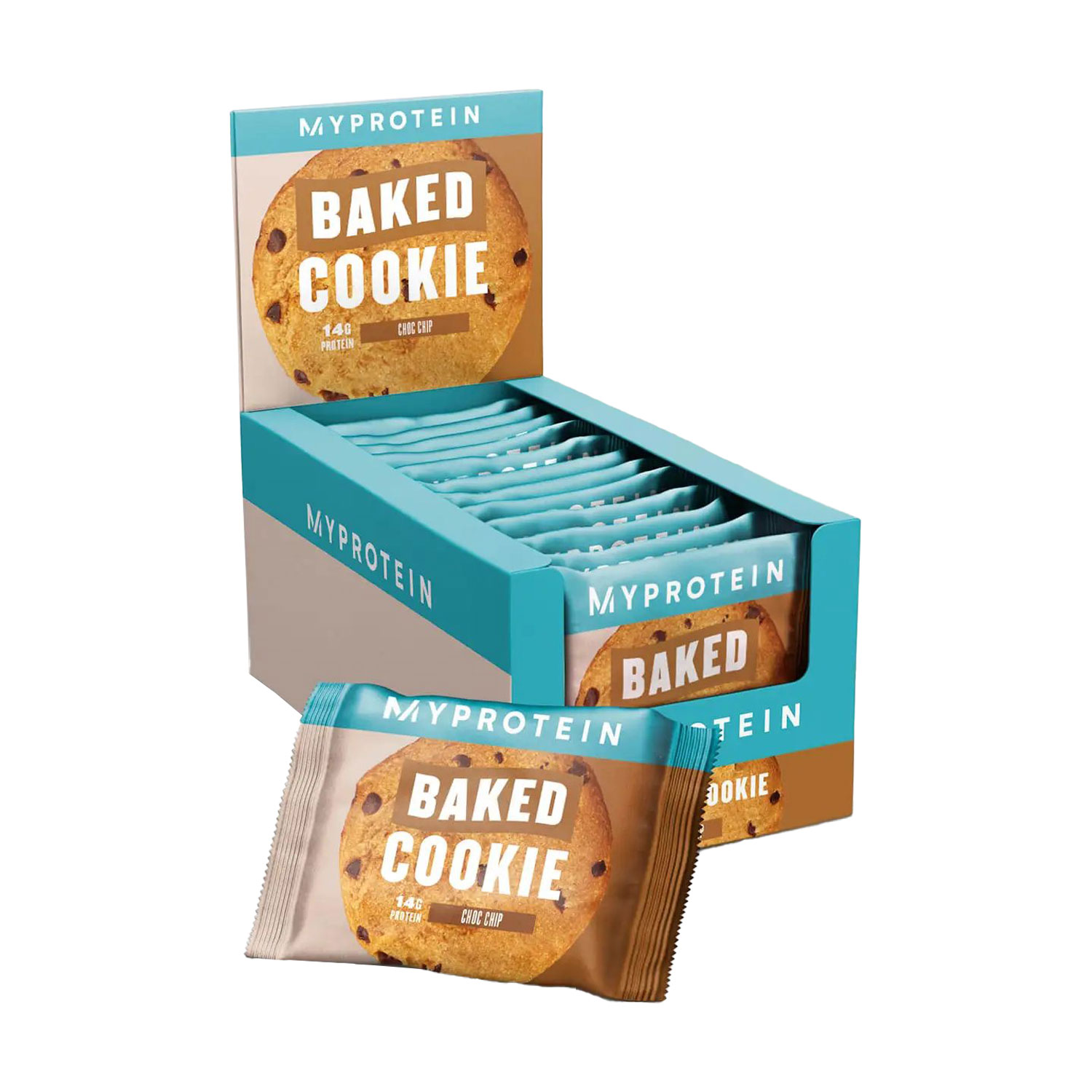 Протеїнове печиво Myprotein Baked Cookie Chocolate Chip, 12*75 г