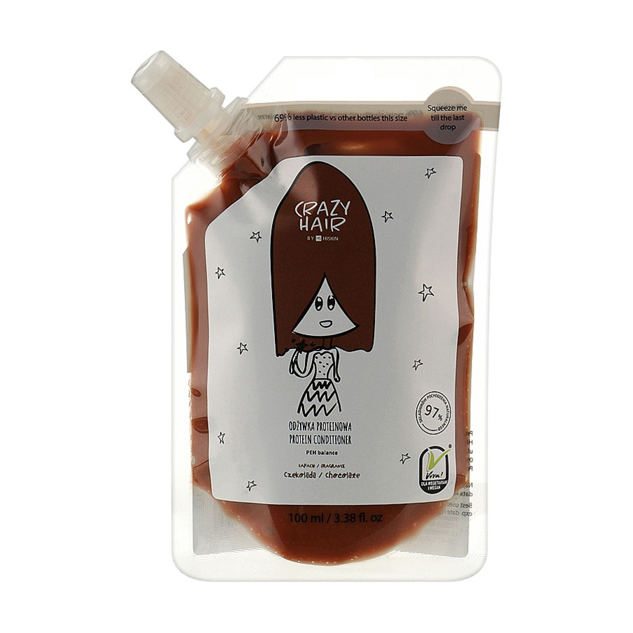 Протеїновий кондиціонер для волосся HiSkin Crazy Hair Protein Conditioner Chocolate, 100 мл (дойпак)