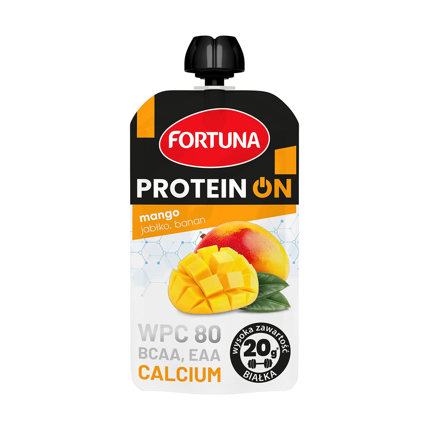 Протеїновий мус Fortuna Protein ON Манго-яблуко-банан, 180 г