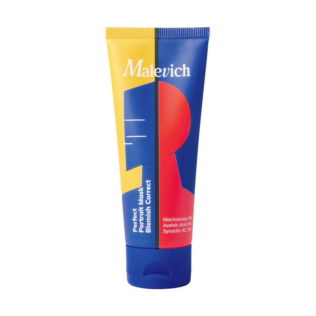 Протизапальна маска для обличчя Malevich Perfect Portrait Mask Blemish Correct Ідеальний портрет, 75 мл