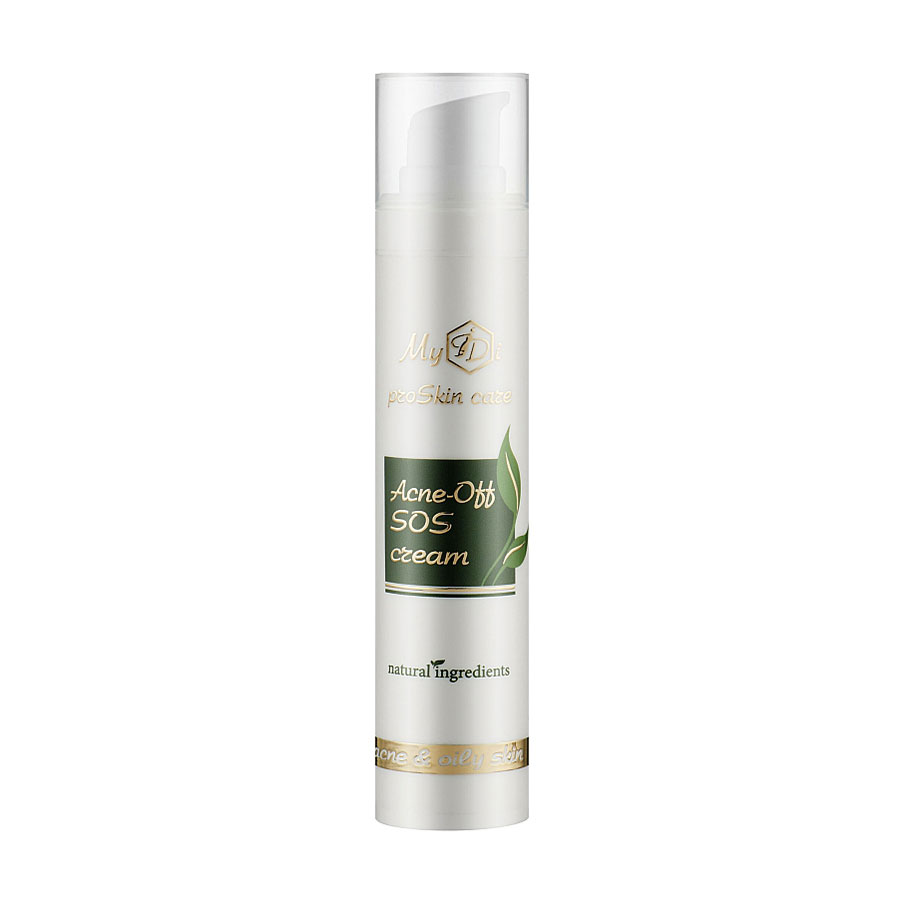 Протизапальний SOS-крем для обличчя MyIDi Acne-Off SOS Cream для проблемної та жирної шкіри, 50 мл