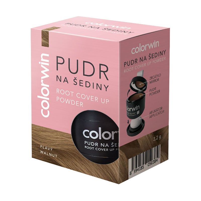 Пудра Colorwin Root Cover Up Powder для маскування сивини та відрослих коренів волосся, Walnut, 3.2 г