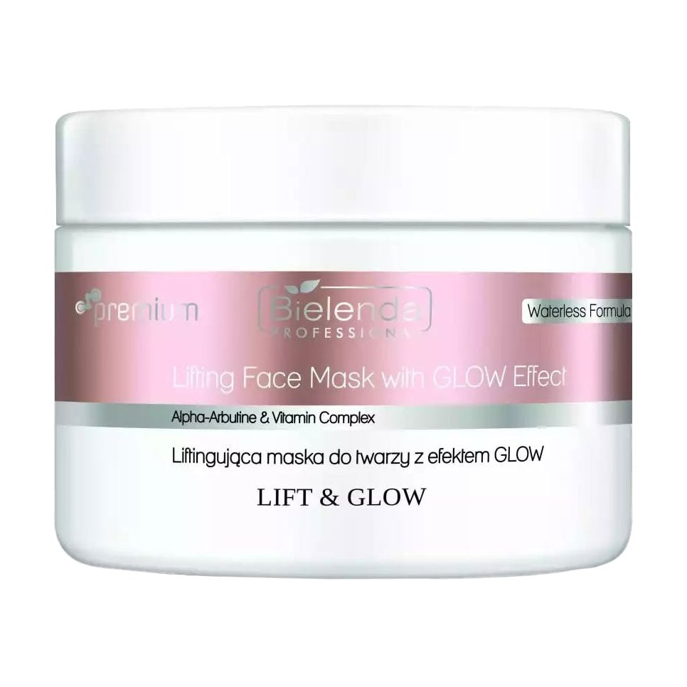 Пудрова ліфтинг-маска для обличчя Bielenda Professional Lift &amp; Glow Lifting Face Mask з ефектом сяяння, 115 г