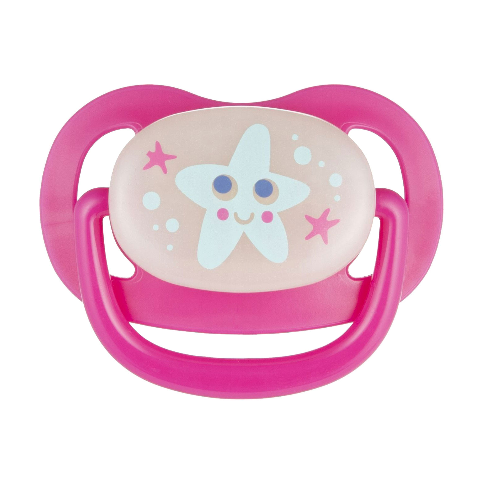 Пустушка анатомічна силіконова Canpol Babies Love &amp; Sea рожева, від народження до 6 місяців, 1 шт (22/506_pin_new)