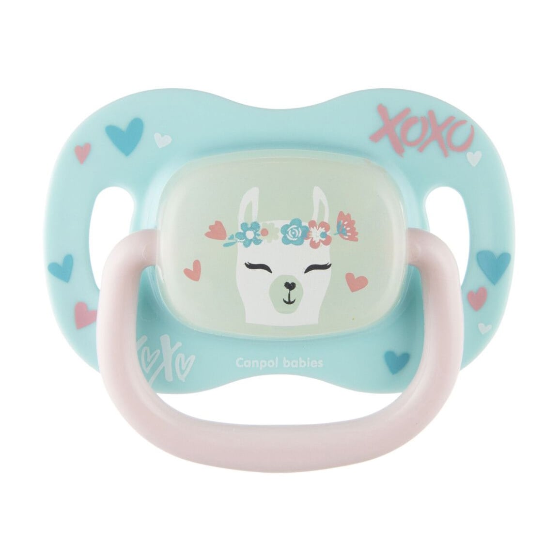 Пустушка Canpol Babies Exotic Лама, силіконова, симетрична, від 6 місяців до 1.5 року, 1 шт (34/921_lama)
