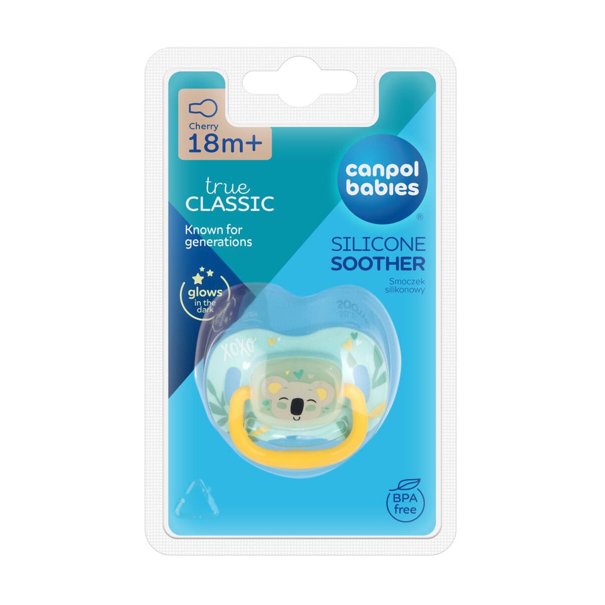 Пустушка кругла силіконова Canpol Babies Exotic Animals Коала, від 1.5 року, 1 шт (34/935_koala)