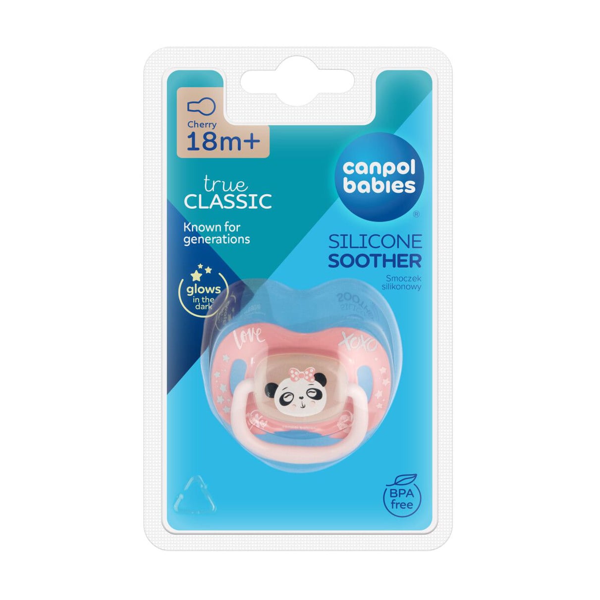 Пустушка кругла силіконова Canpol Babies Exotic Animals Панда, від 1.5 року, 1 шт (34/935_panda)