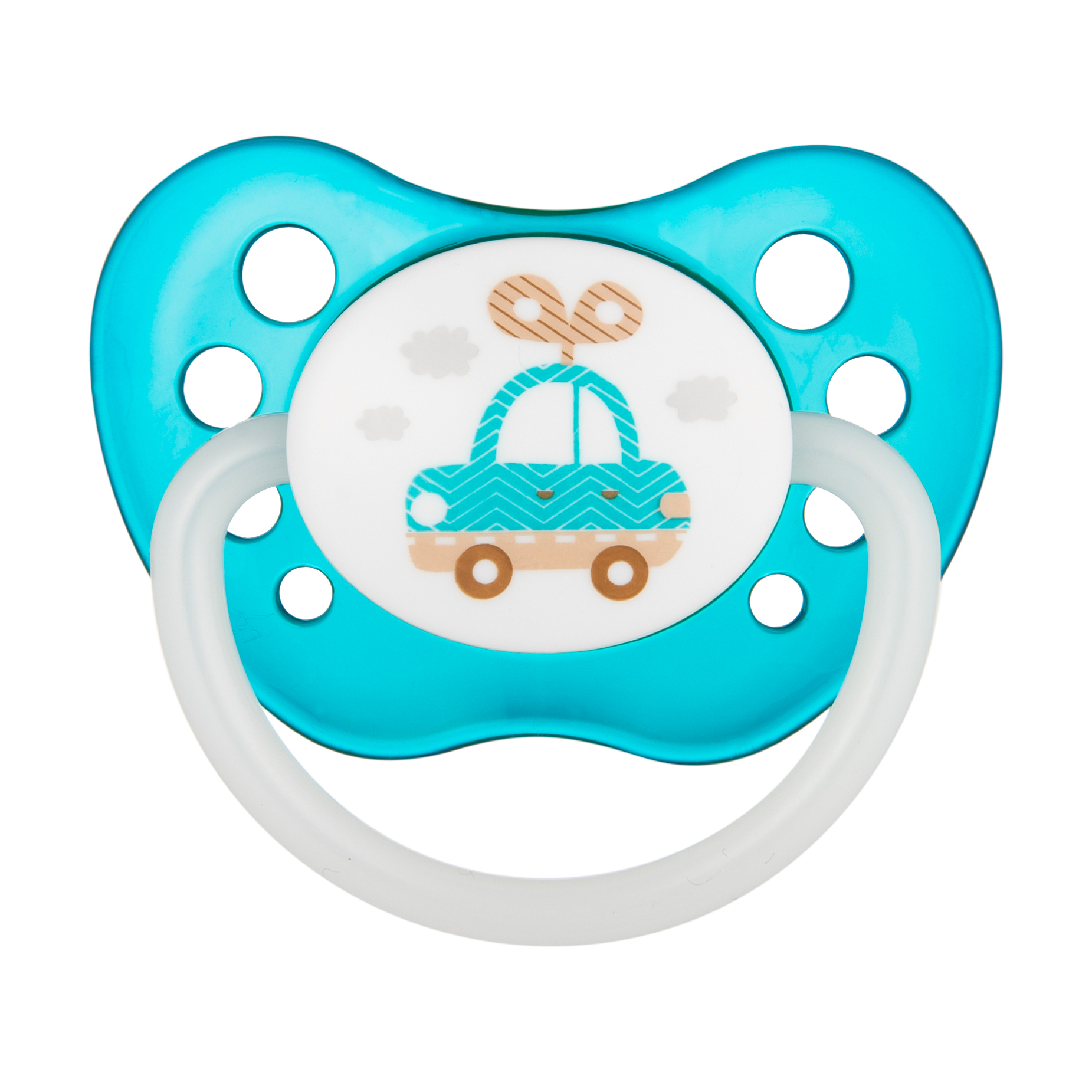 Пустушка латексна Canpol Babies Toys анатомічна, бірюзова, від 1.5 року (23/261)