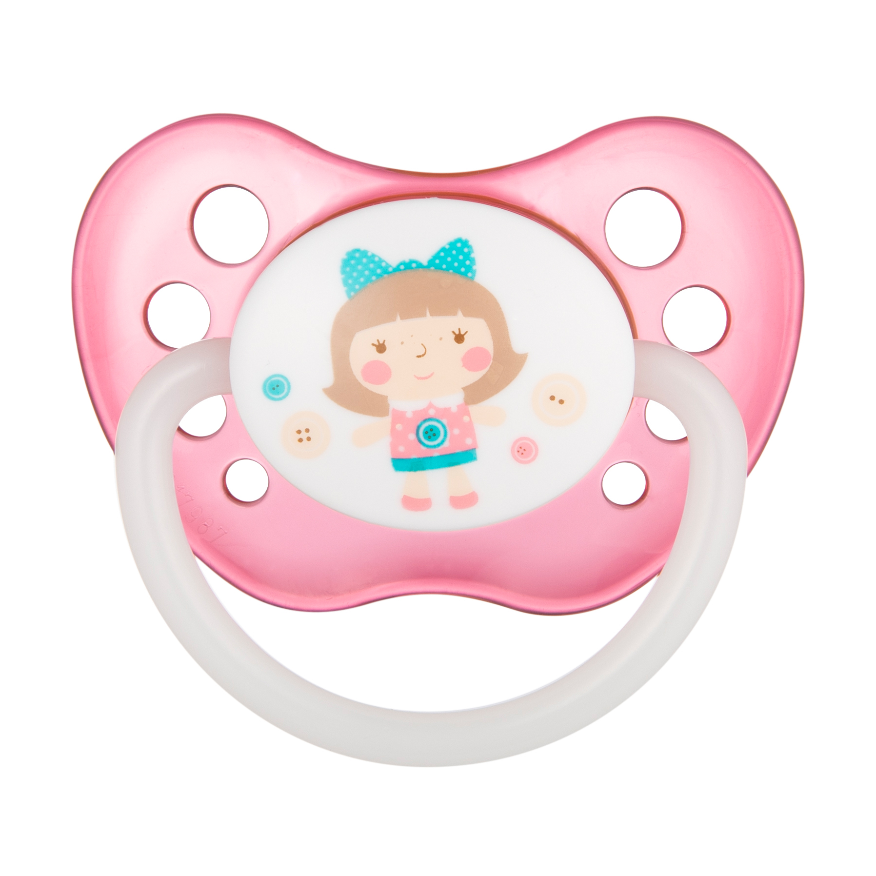 Пустушка латексна Canpol Babies Toys анатомічна, рожева, від 1.5 року (23/261)