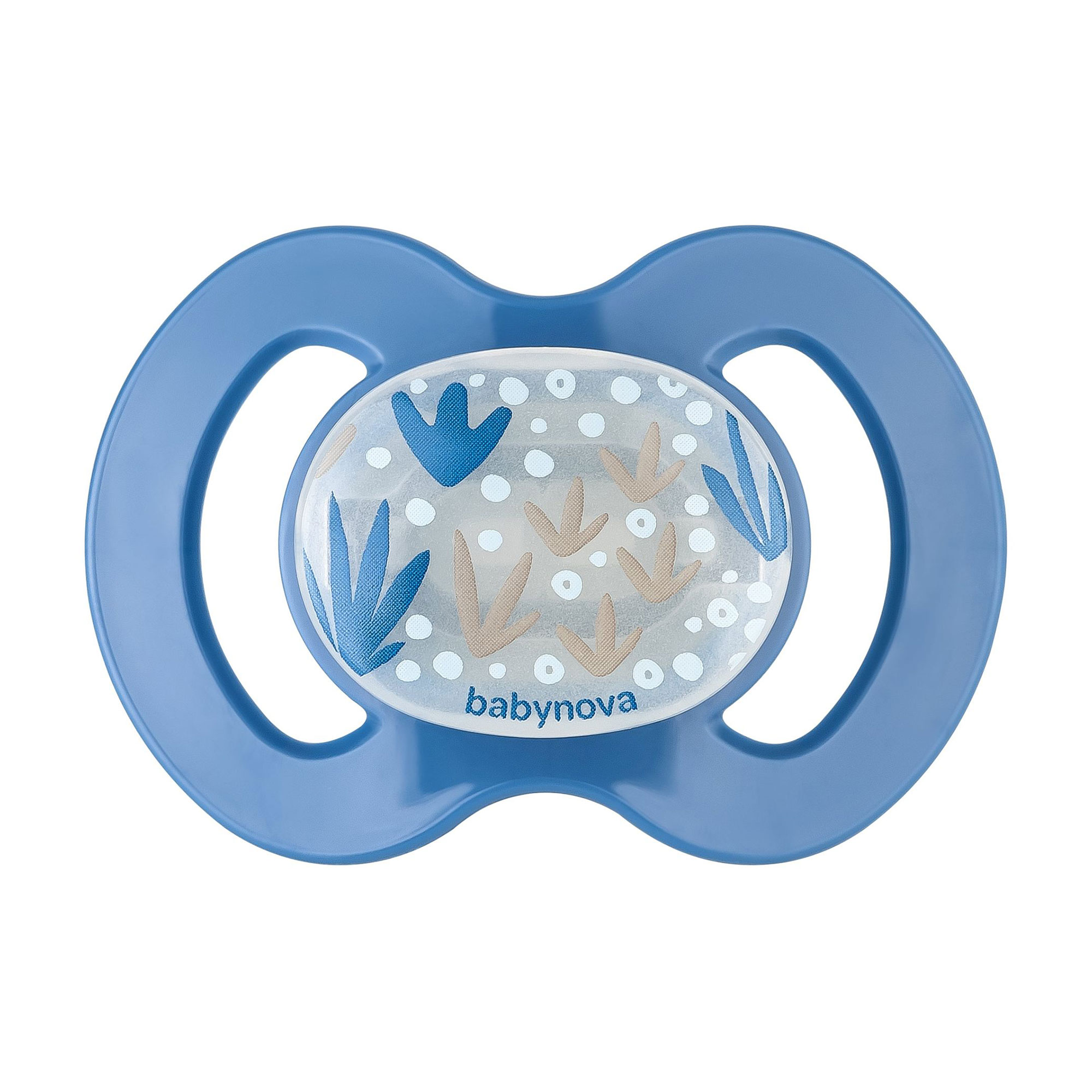 Пустушка силіконова Baby-Nova Superhero ортодонтична, нічна, блакитна, розмір 1, від 0 до 6 місяців (3962479)