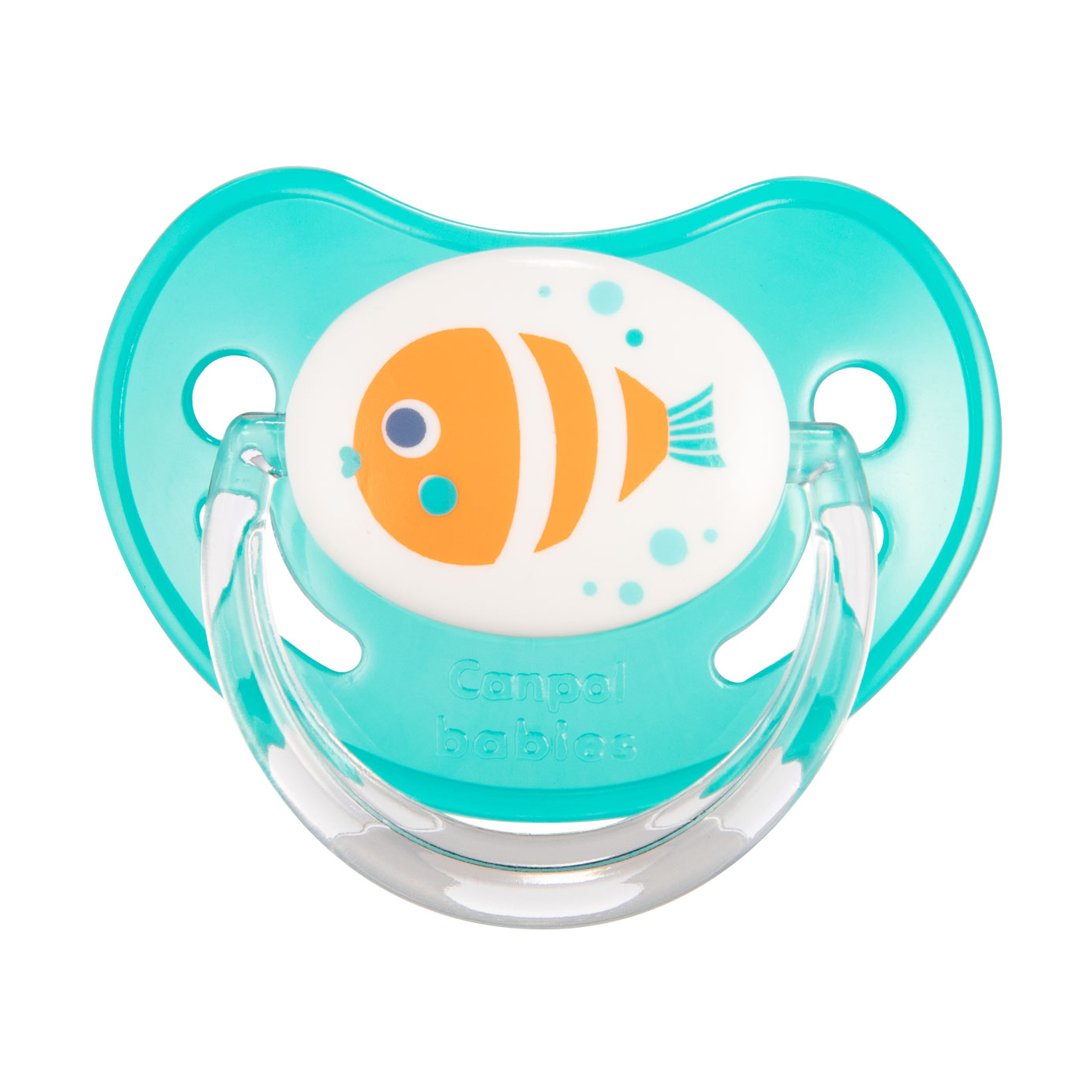 Пустушка силіконова Canpol Babies Nature анатомічна, бірюзова, від 6 до 18 місяців (22/507)