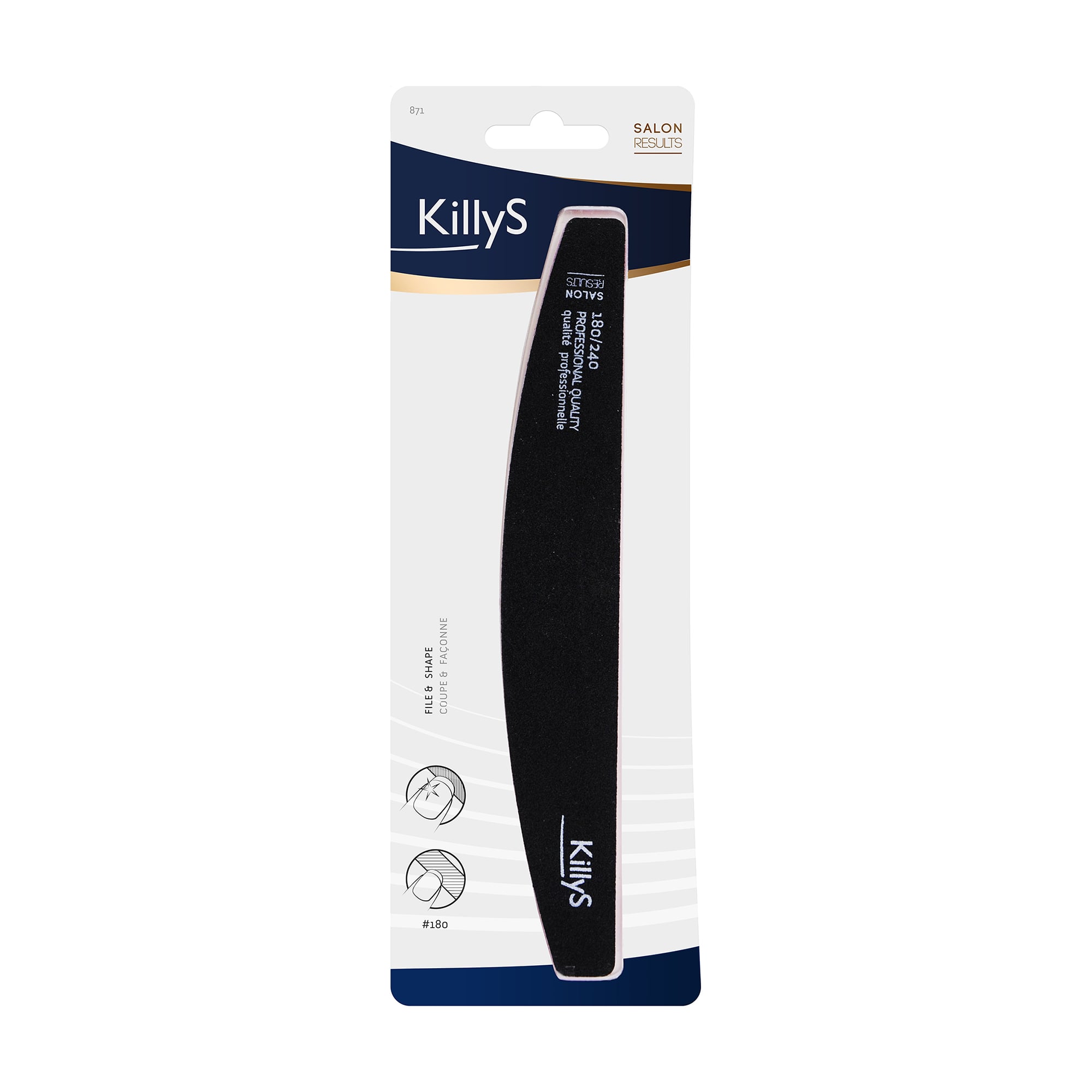 Пилка-баф для нігтів KillyS 240/180 грит (963871)