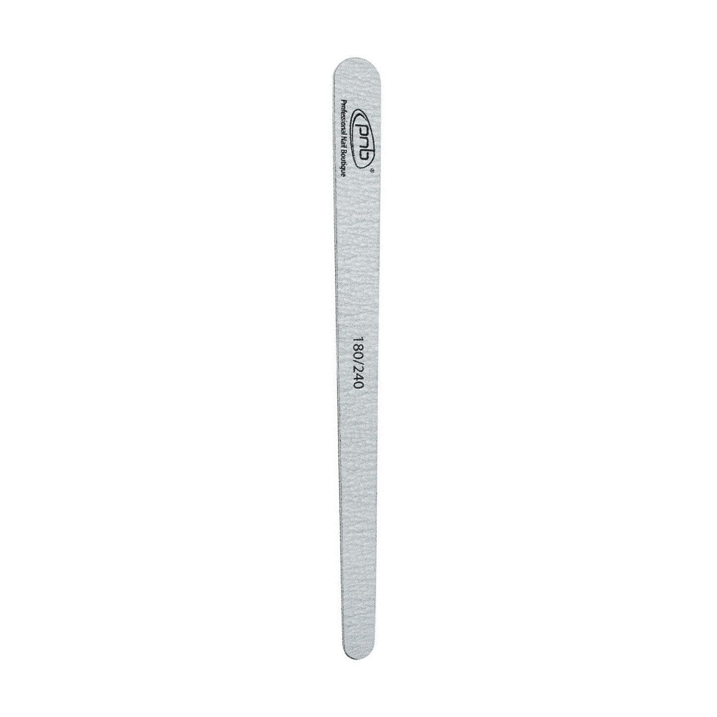 Пилка для нігтів PNB 180/240 гритів, Grey Wood, краплеподібна, вузька