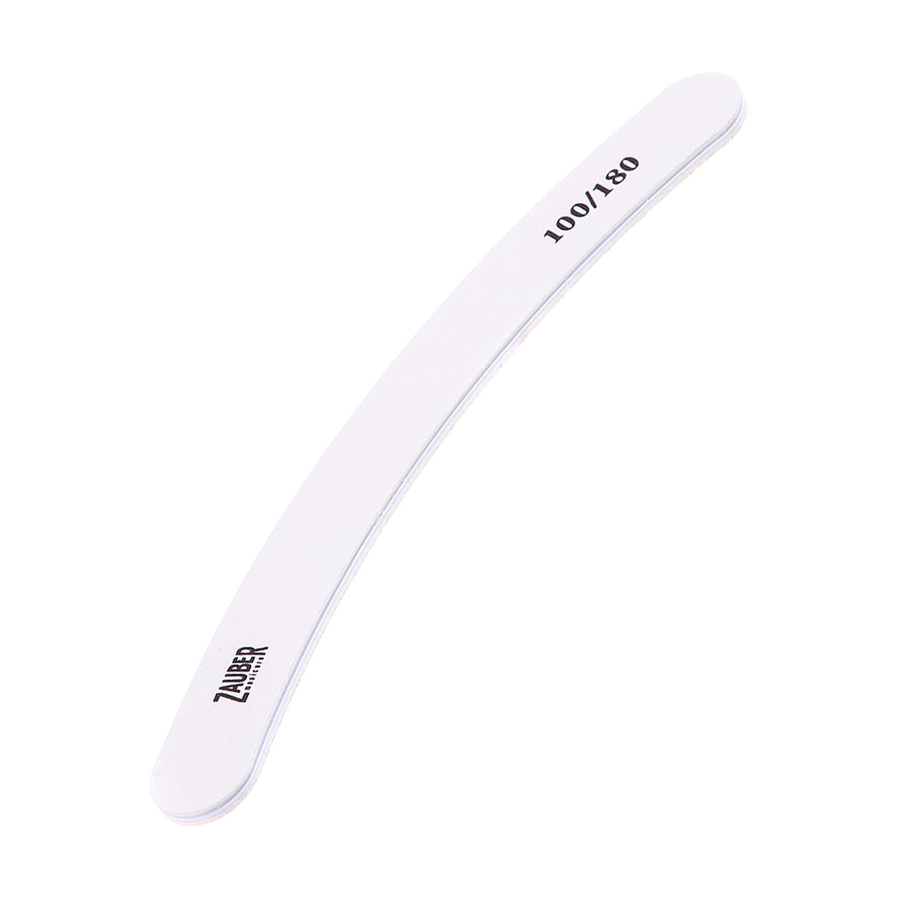 Пилка для нігтів Zauber банан, 100/180 грит 17.8*2 см (03-081D)