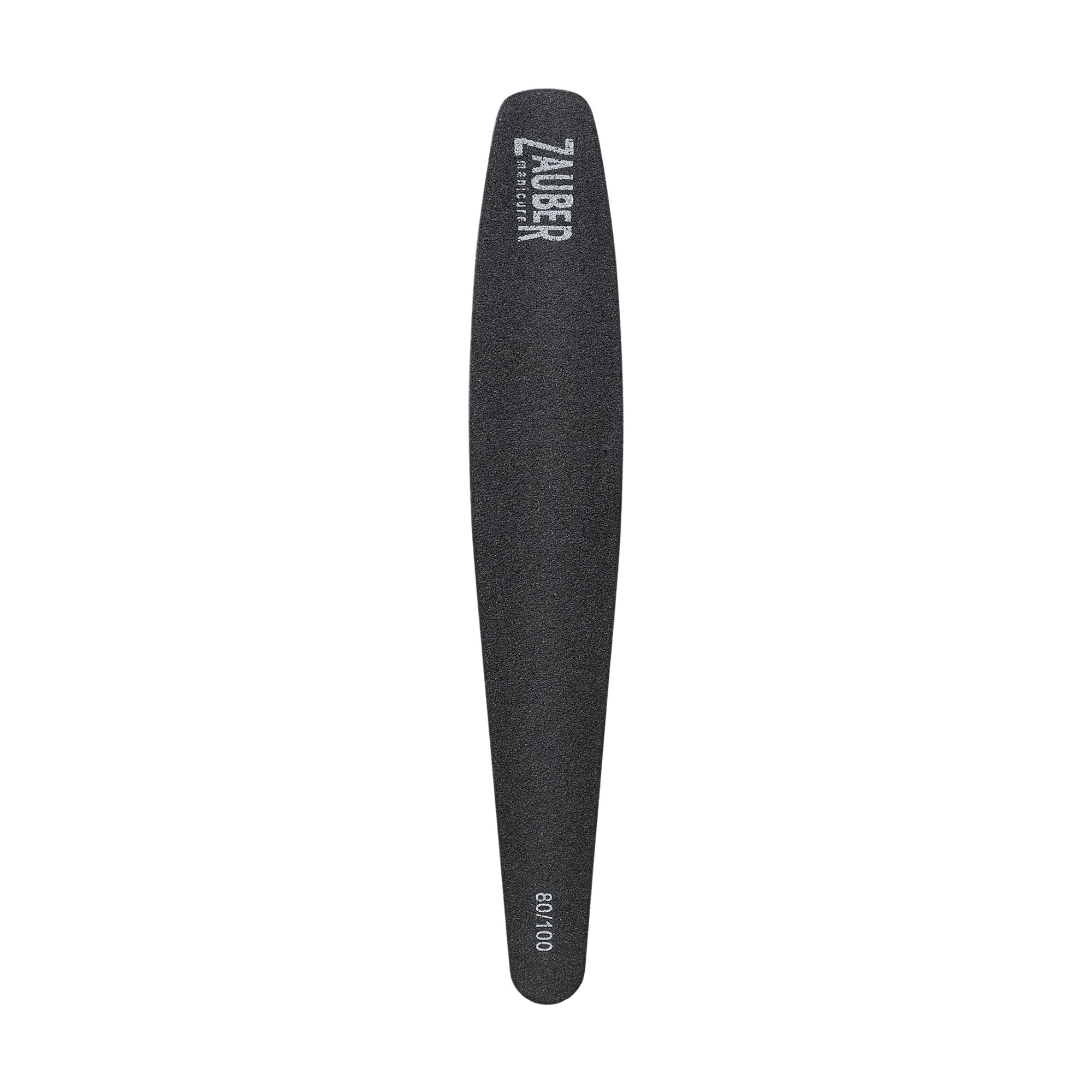 Пилка для нігтів Zauber крапля, 80/100 грит, 18*3 см (03-077A)