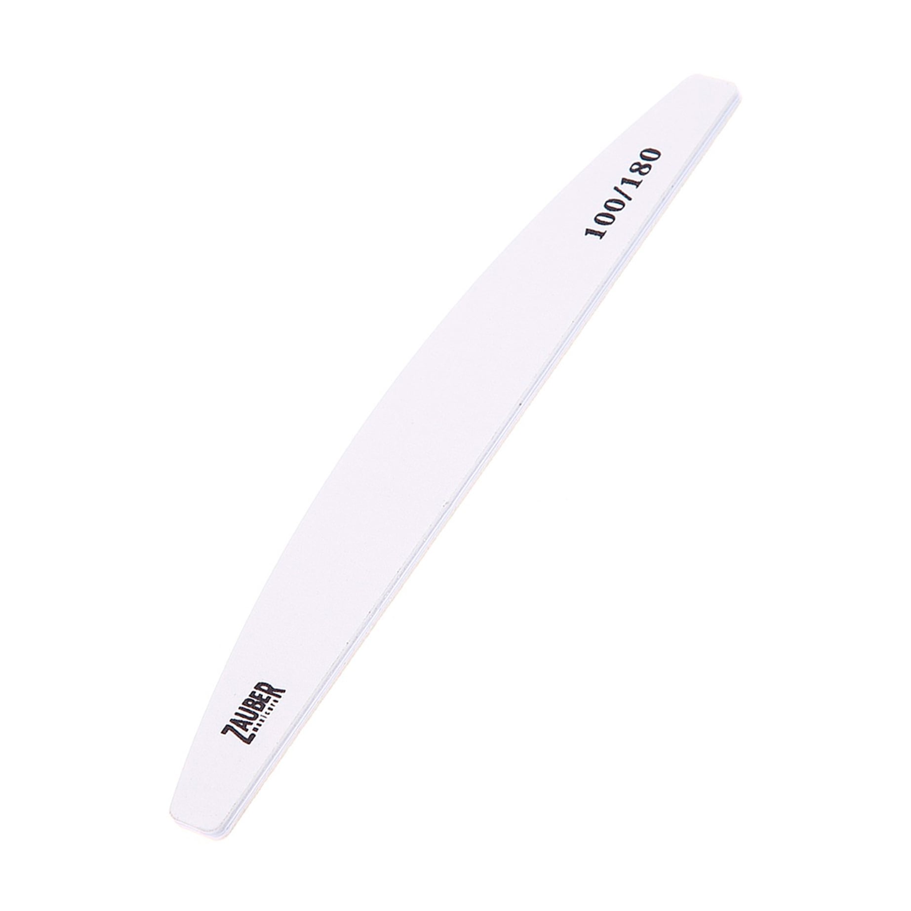 Пилка для нігтів Zauber овал, 100/180 грит, 18*2.8 см (03-084A)