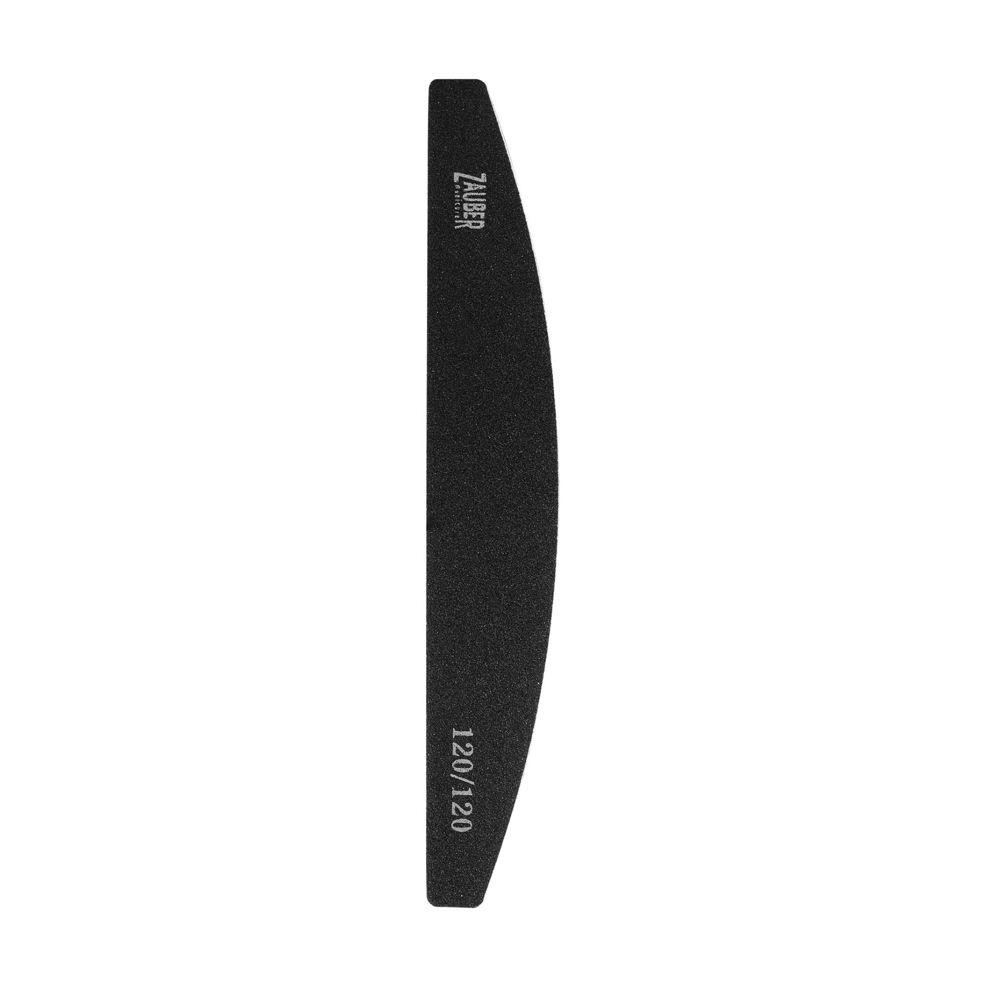 Пилка для нігтів Zauber овал, 120/120 грит, 18*2.8 см (03-006D)